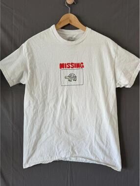 A-Lab Missing Jerry Turtle Graphic Tee T Shirt Mens Medium White Zumiez Skate